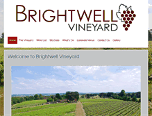 Tablet Screenshot of brightwellvineyard.co.uk